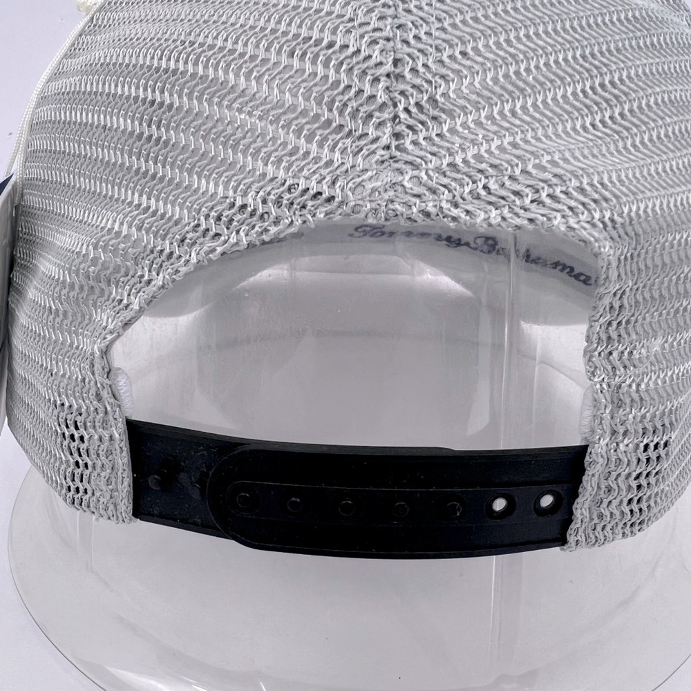 TOMMY BAHAMA CAP/HAT, 3D MARLON FISH LOGO, GREY COOL MESH, WHITE HAT, ADJ. STRAP - Picture 7 of 13